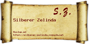 Silberer Zelinda névjegykártya
